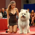 Samoyed: Champion with Immaculate Fur