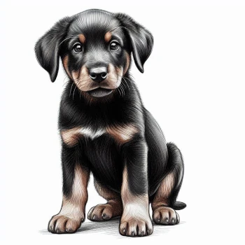 Le Chiot Beauceron est un chien intelligent et fidèle