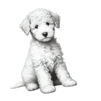 Le Chiot Bedlington Terrier est connu pour son tempérament affectueux et joyeux