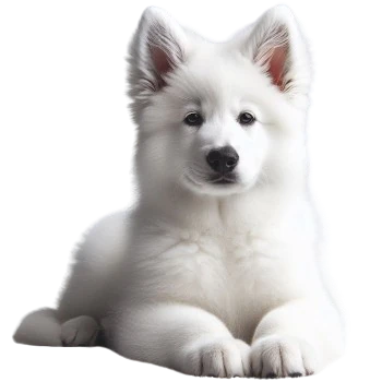 Le Chiot Berger Blanc Suisse est un chien intelligent et affectueux