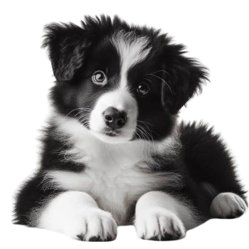 Border Collie Puppy es extremadamente inteligente y muy enérgico