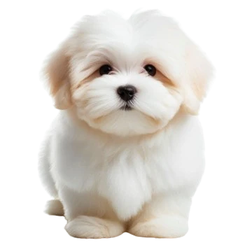 Le Chiot Coton de Tuléar est un petit chien au pelage doux et cotonneux