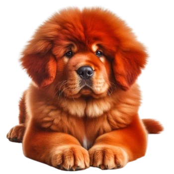 The Tibet Dogue puppy is naturally independent, calm and reserved