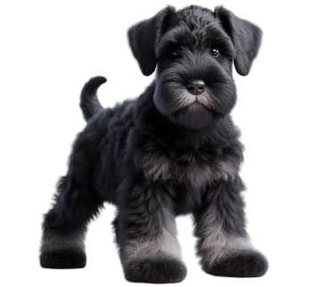 Le Chiot Schnauzer Géant est un compagnon fidèle pour les familles