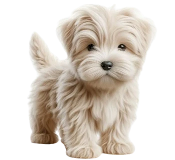 The Skye Terrier puppy is recognized for its courageous elegance and temperament