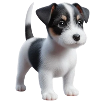 The Japanese terrier puppy is recognized for its courage and lively character